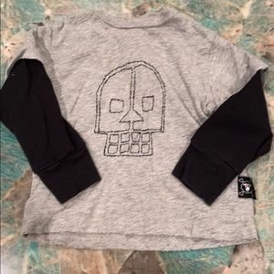 Nununu long sleeve skull shirt